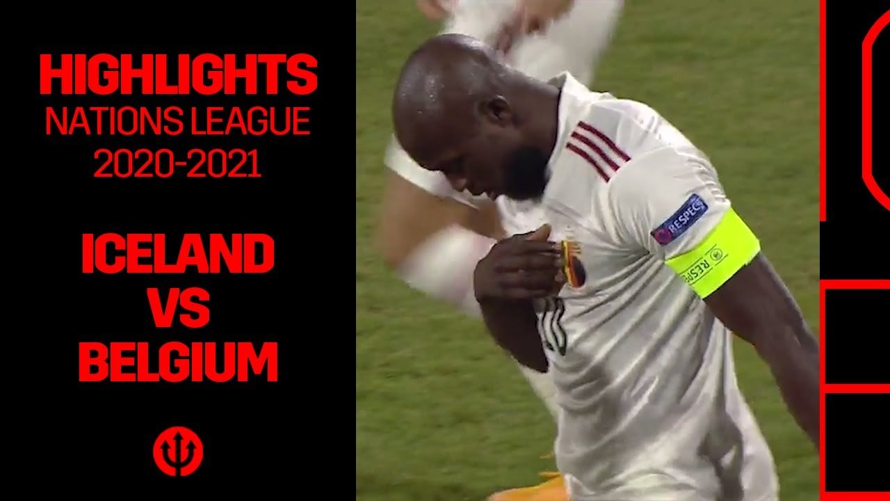 UEFAネーションズリーグ20202021ベルギー代表は エースFWルカクの豪快な2ゴールによりアイスランドに勝利