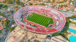 aerial view of a football stadium